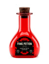 Flacon en verre rouge potion de vampire 10,8 cm