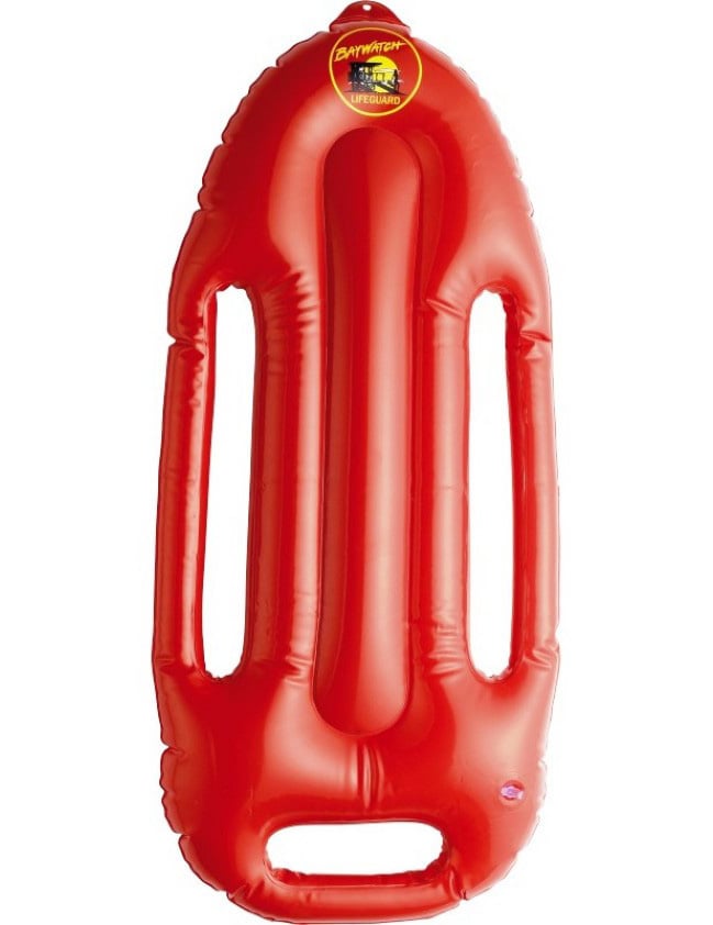 Flotteur gonflable Alerte à Malibu pour adulte rouge