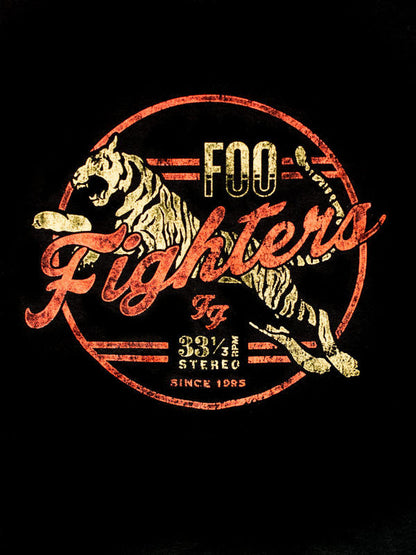 Tricou Foo Fighters Tiger Exclusive Tricou negru-roșu-galben 