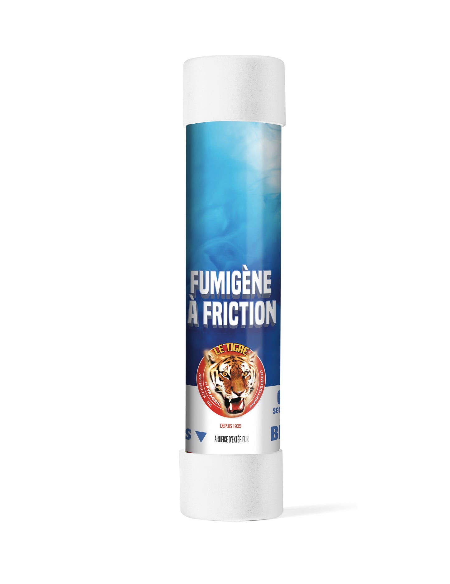 Fumigène à friction bleu 1 minute