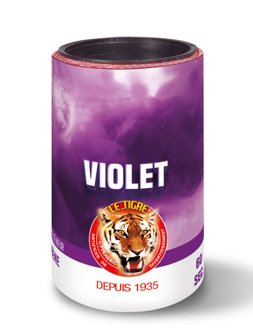 Fumigène en pot violet 1 minute