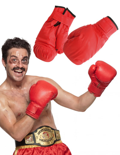 Gants de boxe pour adulte rouges