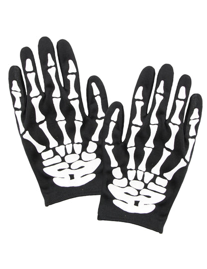 Mănuși de schelet pentru adulți de Halloween