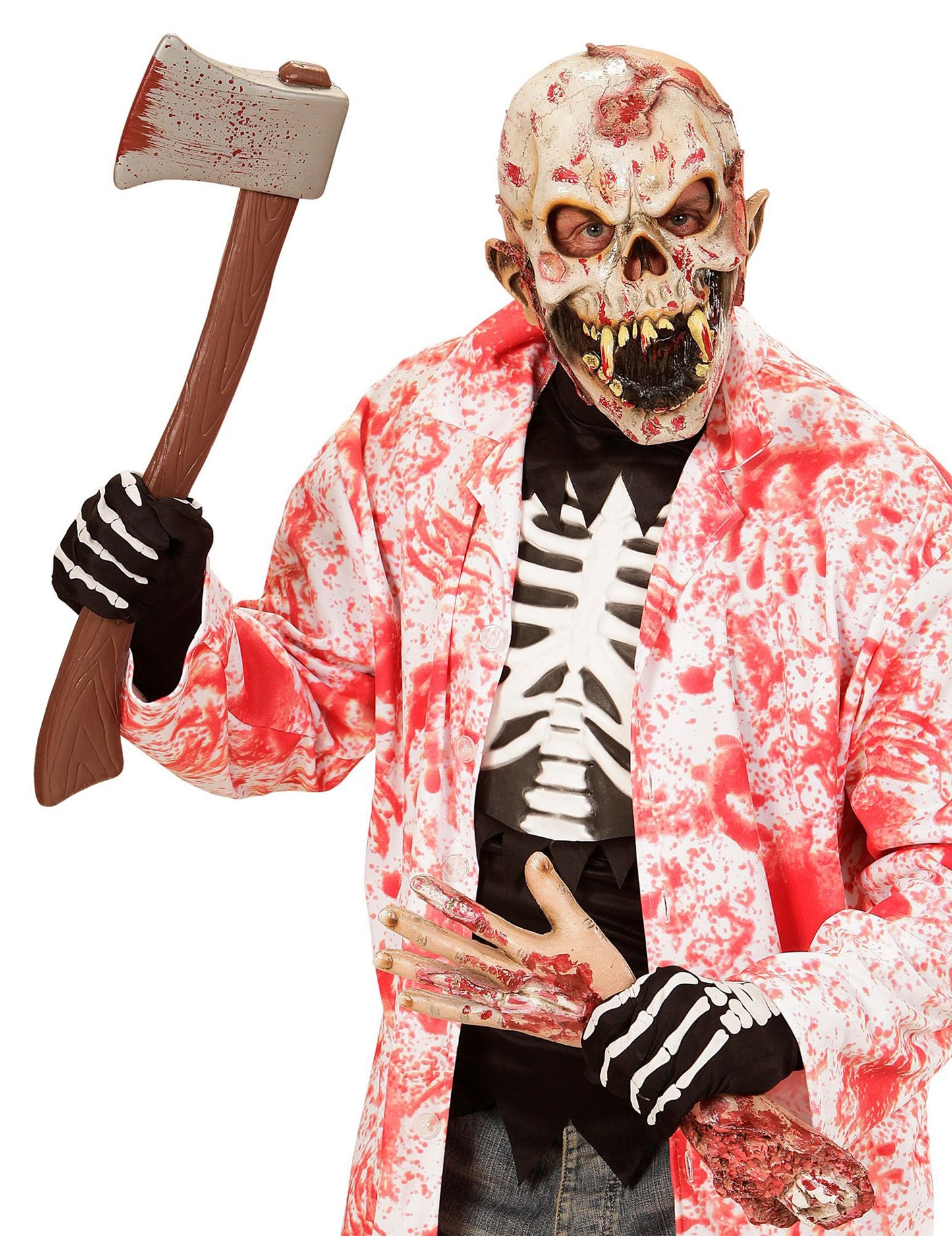 Mănuși de schelet pentru adulți de Halloween