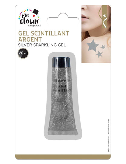 Gel de sclipici de argint 20ml