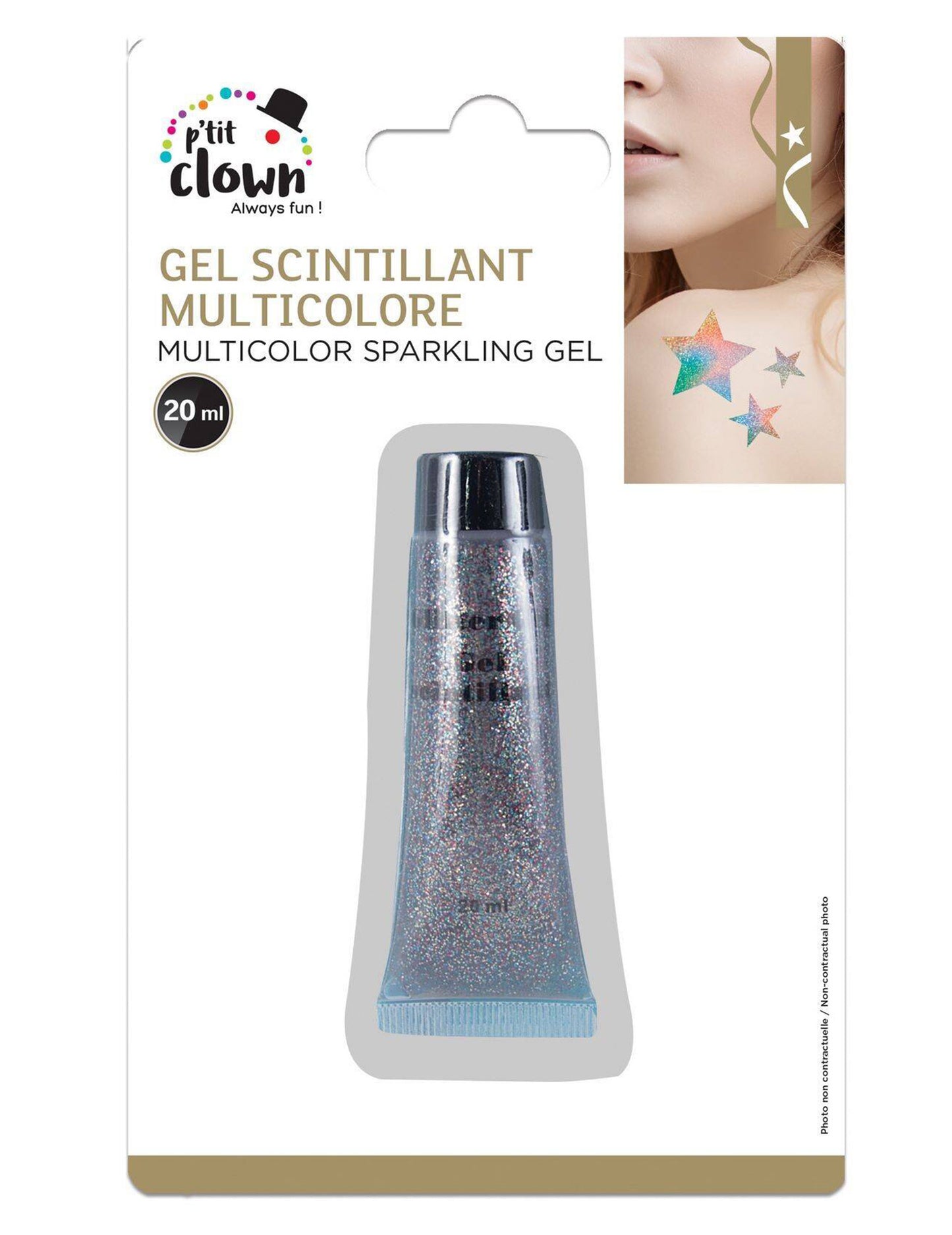 Gel de sclipici multicolor 20 ml