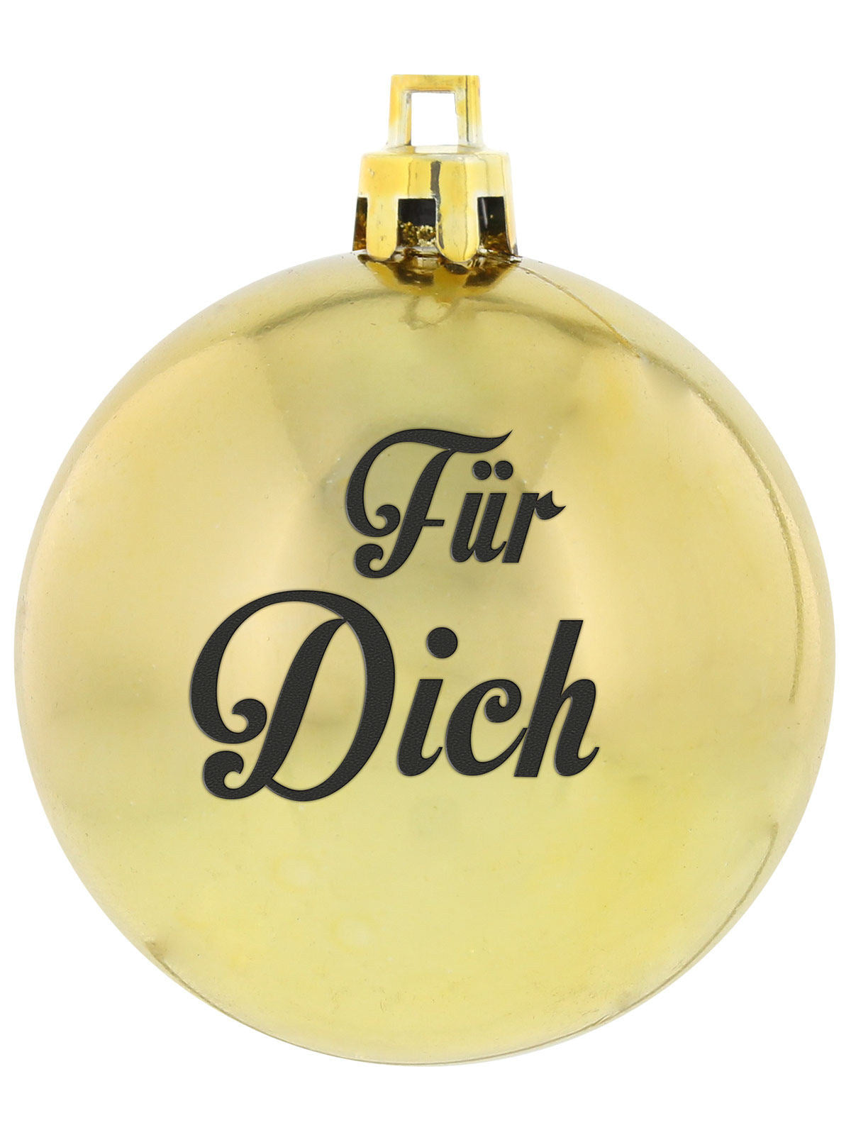 Glob de Crăciun 'Für Dich' culoare aurie 7cm DE 