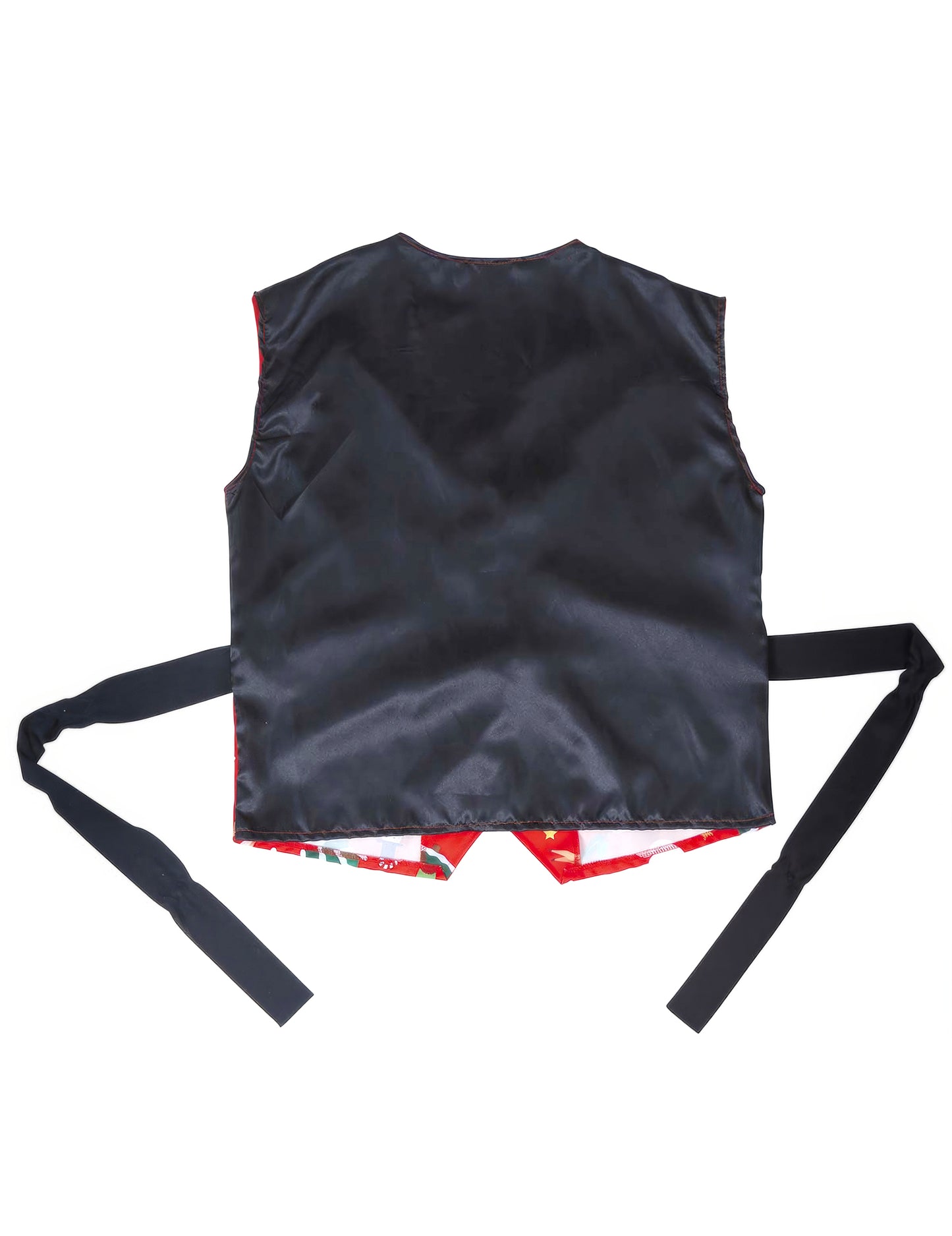 Vestă roșie pentru adulți cu modele de Crăciun