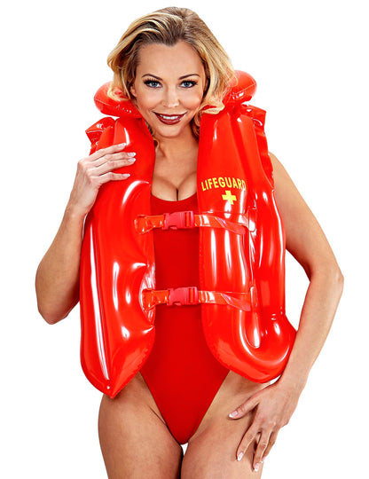 Vue de face du gilet de sauvetage gonflable Lifeguard