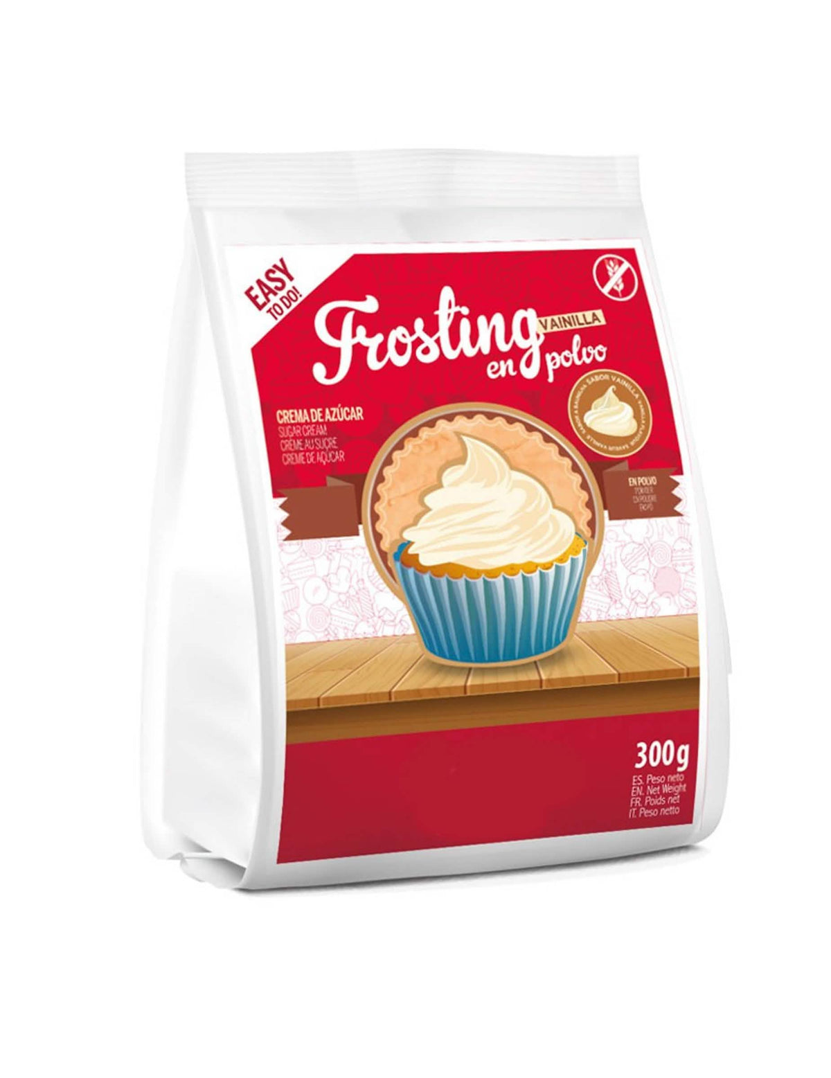 Glazură pudră cu vanilie pentru prăjituri alb fără gluten