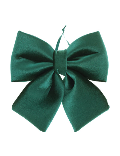 Fundă mare din catifea verde brad 26 x 30 cm