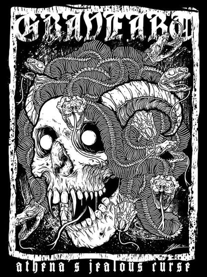 Top negru cu imprimeu de craniu pentru femeie