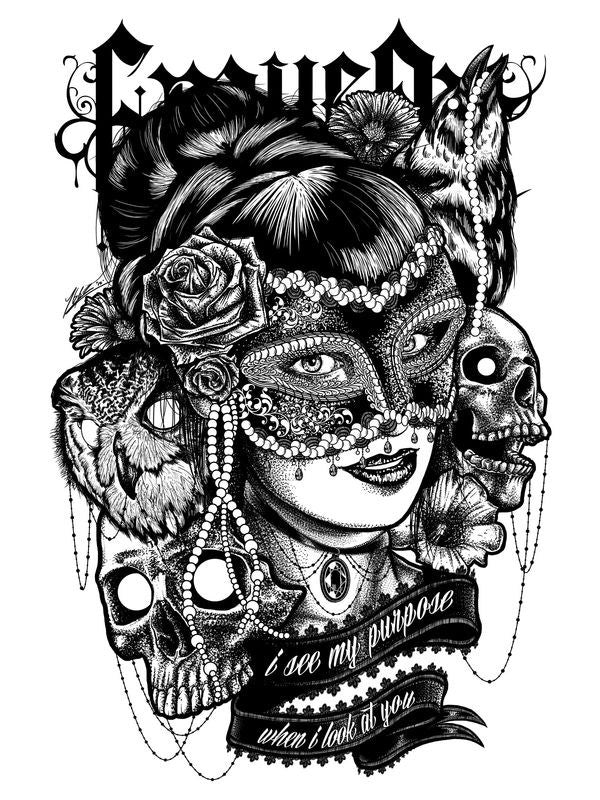 Maiou alb-negru pentru femei