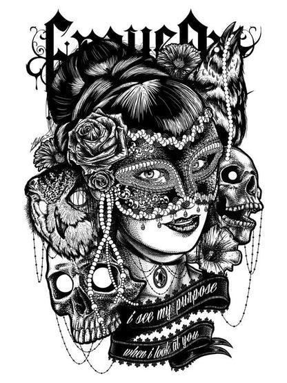 Maiou alb-negru pentru femei