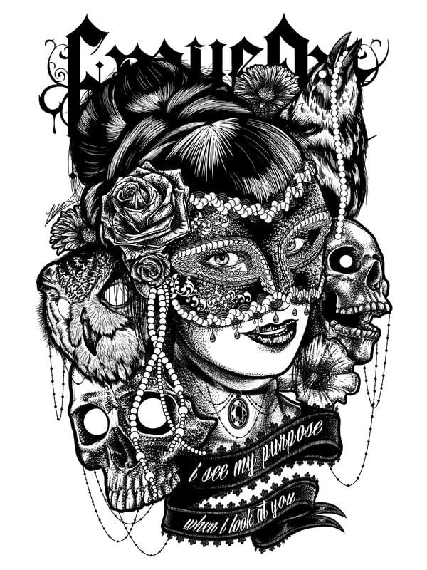 Maiou alb-negru pentru femei