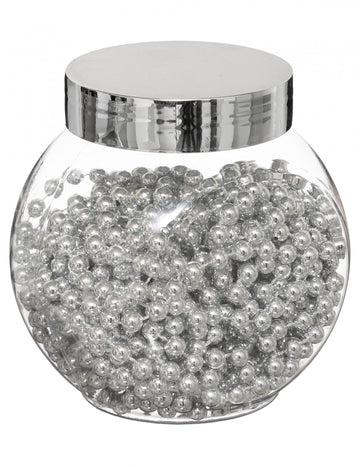 Ghirlandă cu perle argintii 6 m 