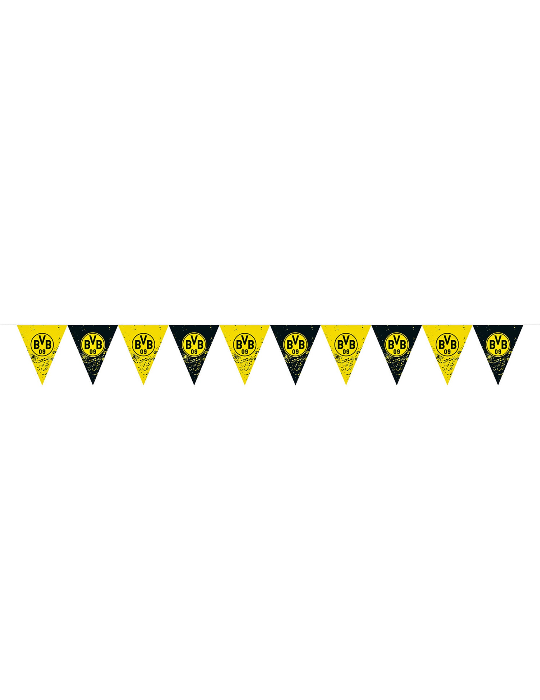 Guirlande à fanions Borussia Dortmund pour supporter jaune et noire
