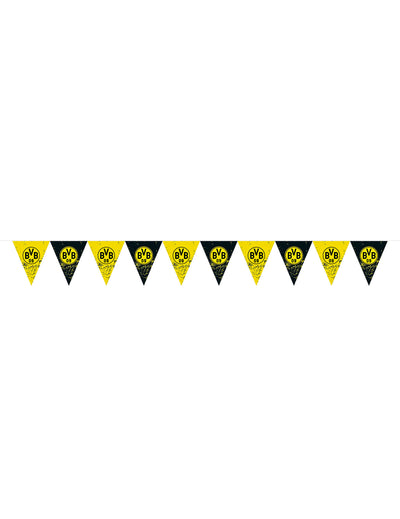 Guirlande à fanions Borussia Dortmund pour supporter jaune et noire