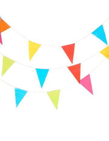 Garland multicolor pennant 10 m