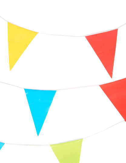 Garland multicolor pennant 10 m