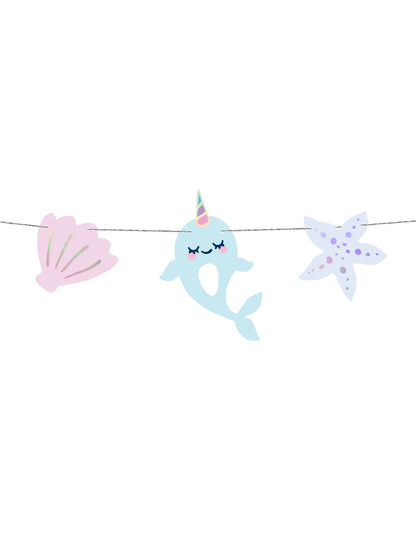 Kit DIY Ghirlandă Unicorn Mare 1m pentru ziua de naștere