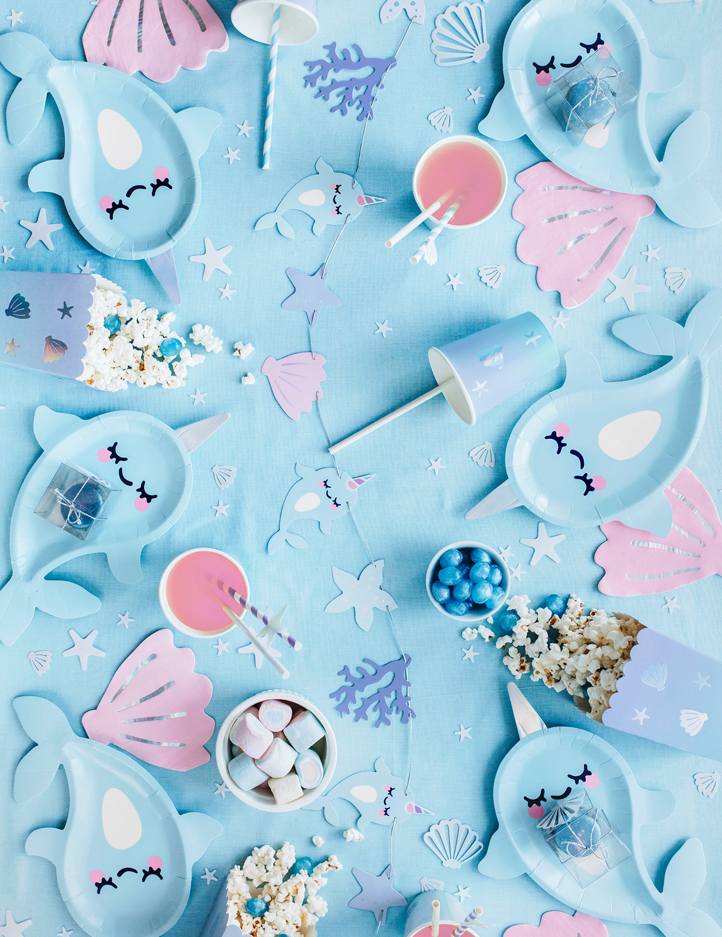 Kit DIY Ghirlandă Unicorn Mare 1m pentru ziua de naștere