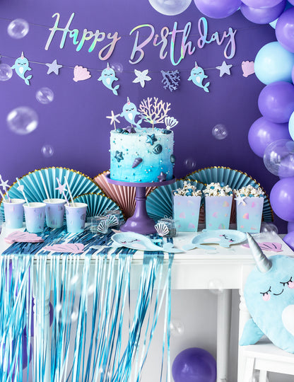 Kit DIY Ghirlandă Unicorn Mare 1m pentru ziua de naștere