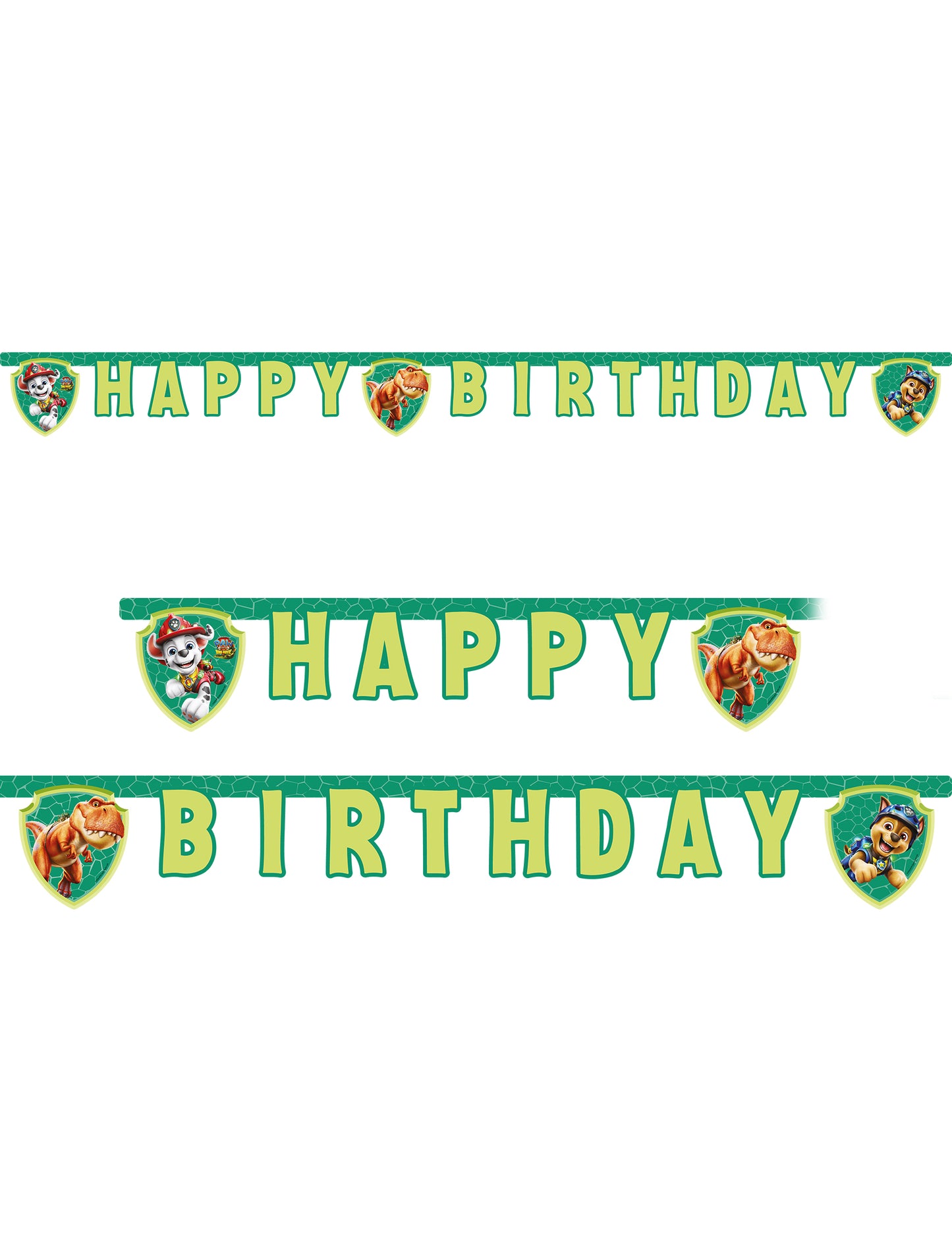 Guirlande articulée Happy Birthday Pat patrouille™ Dino movie 200 cm