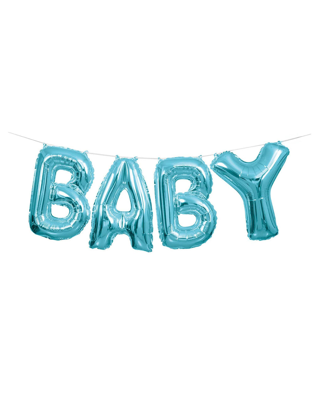baloane din aluminiu litere baby pentru ghirlandă albastru