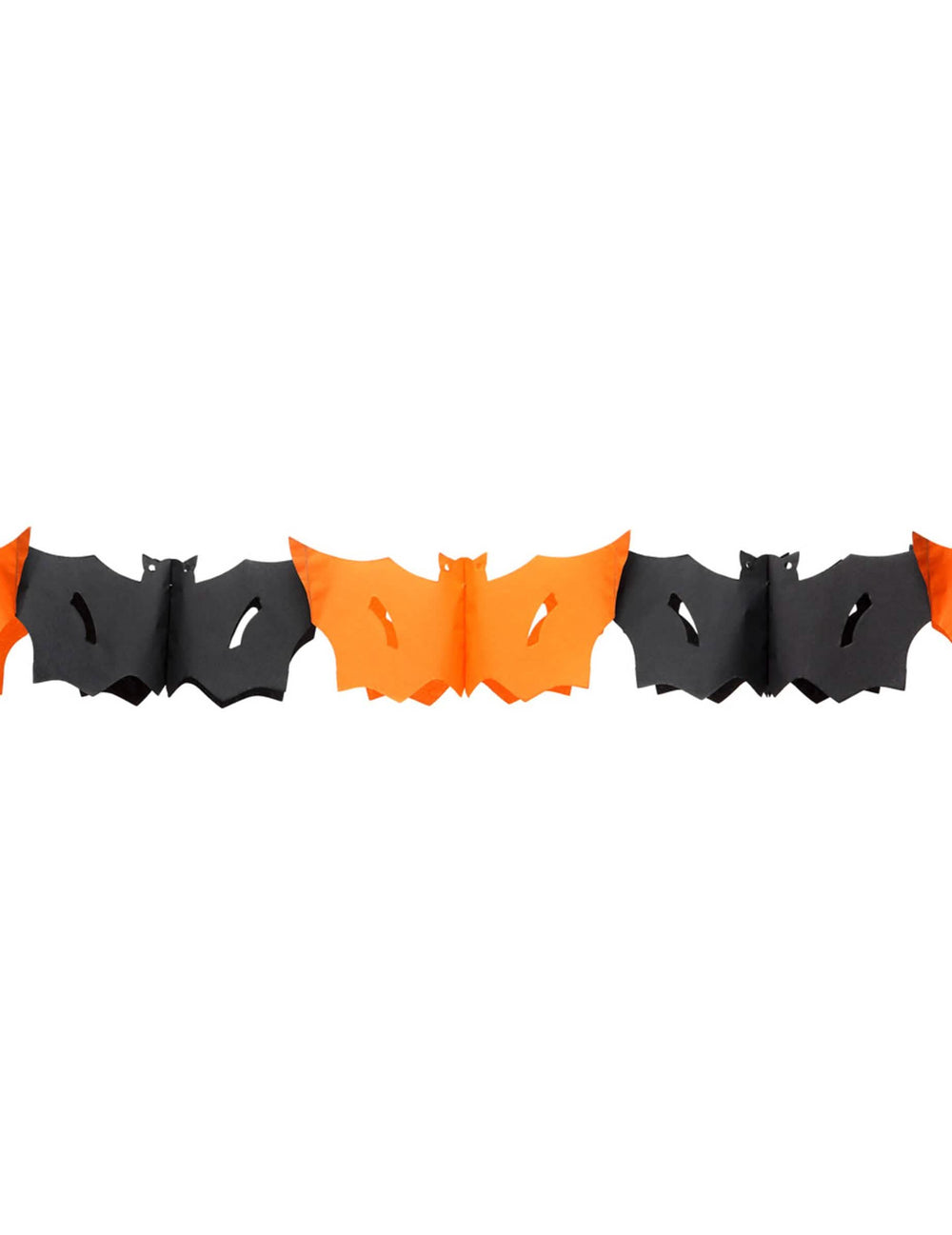 Ghirlandă de halloween cu lilieci pentru decorațiune portocalie și neagră