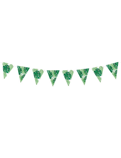 Carton Pennant Garland Frunze tropicale 15 cm x 1,3 m