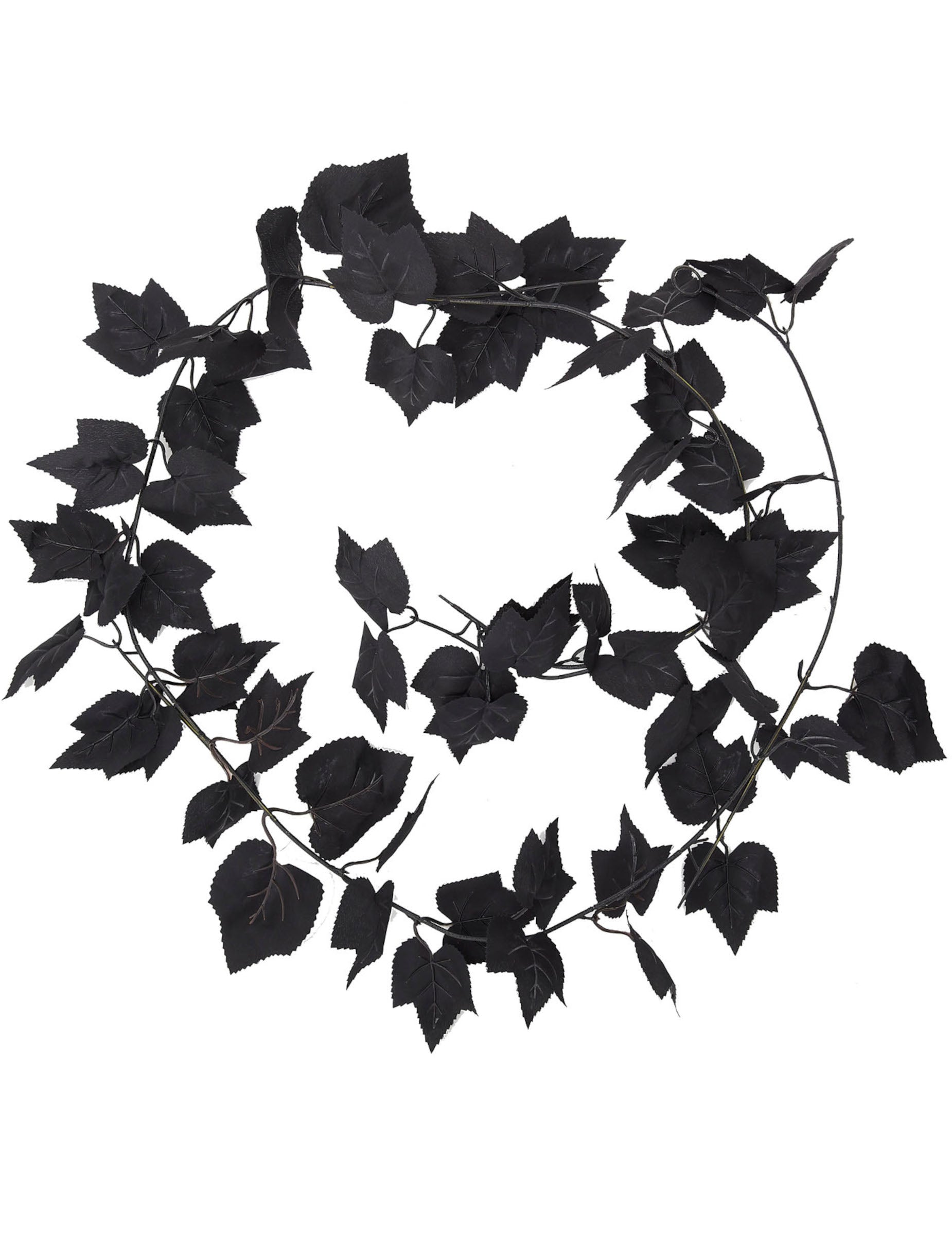 Guirlande de feuilles d'érables décoration d'halloween noire
