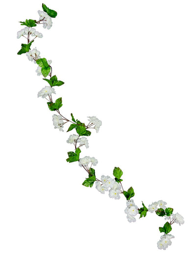 Guirlande de fleurs de cerisier pour mariage zen blanche