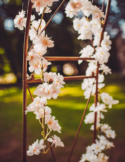 Ghirlandă roz cu flori de cireș 1,80 m decorațiune de nuntă