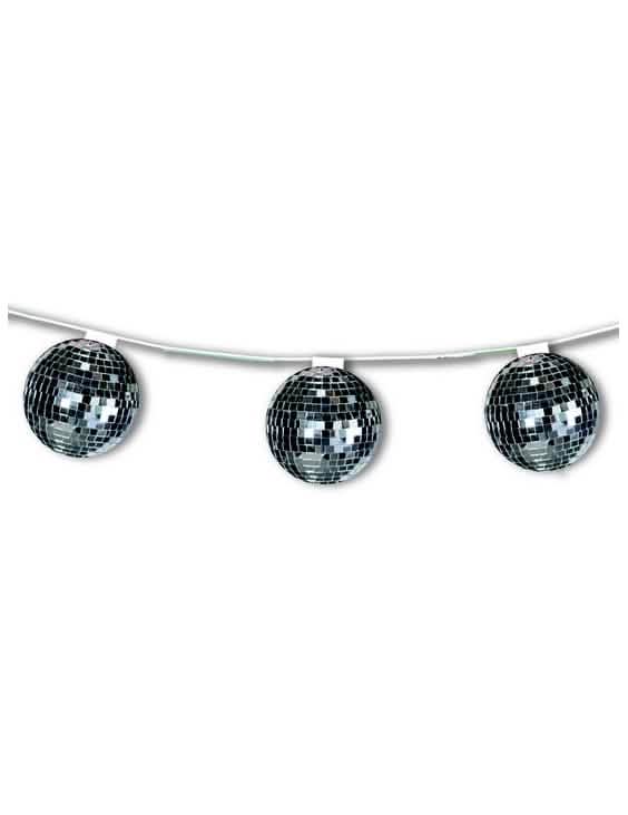 Ghirlandă disco argintie ignifugă