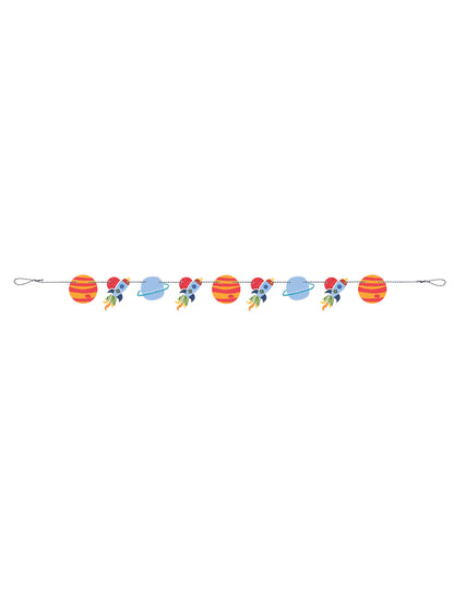 Universul Garland de carton și rachetă 1,5 m
