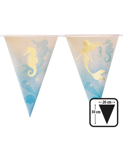 Plastic Garland 10 Pennie Lagoon Fenches 30 x 20 cm