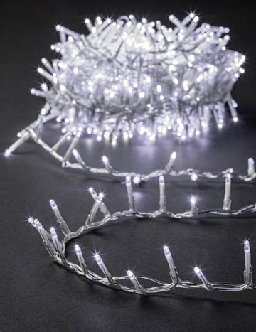 Ghirlandă de exterior alb rece 500 LED 12,5 m 