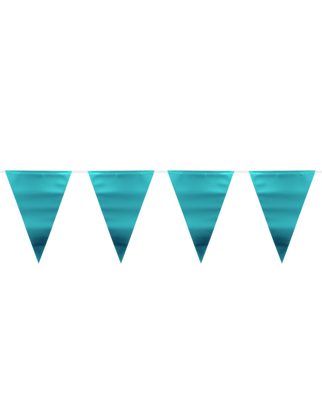Garland de pennant albastru metalic 6 m