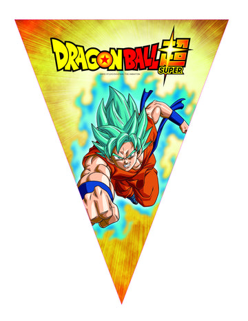 Ghirlandă cu stegulețe din hârtie Dragon Ball Super™ 360 cm 
