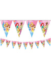 Guirlande fanions Princesses Disney pour enfant rose et bleu