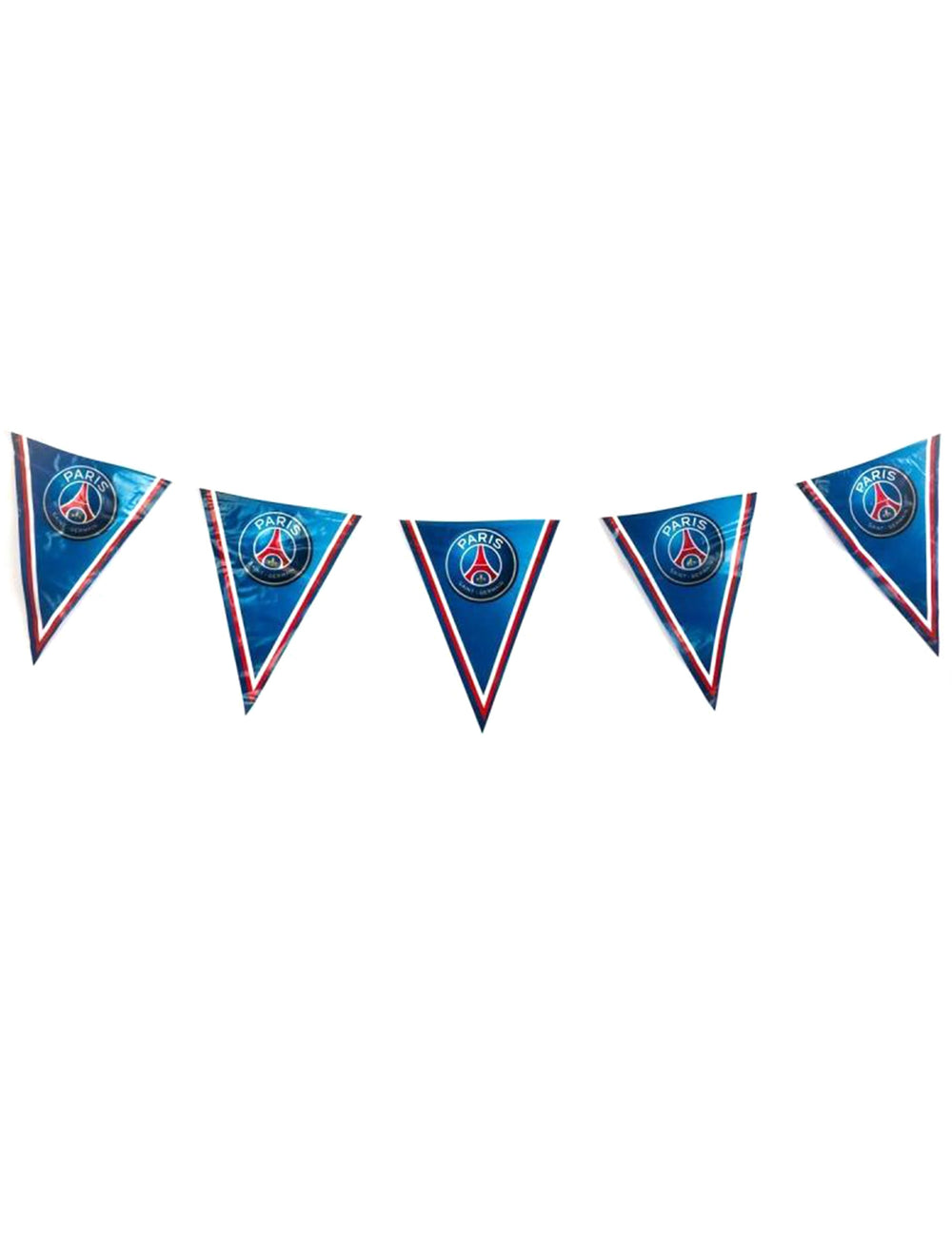 Guirlande fanions PSG pour fête bleu et rouge 270 cm