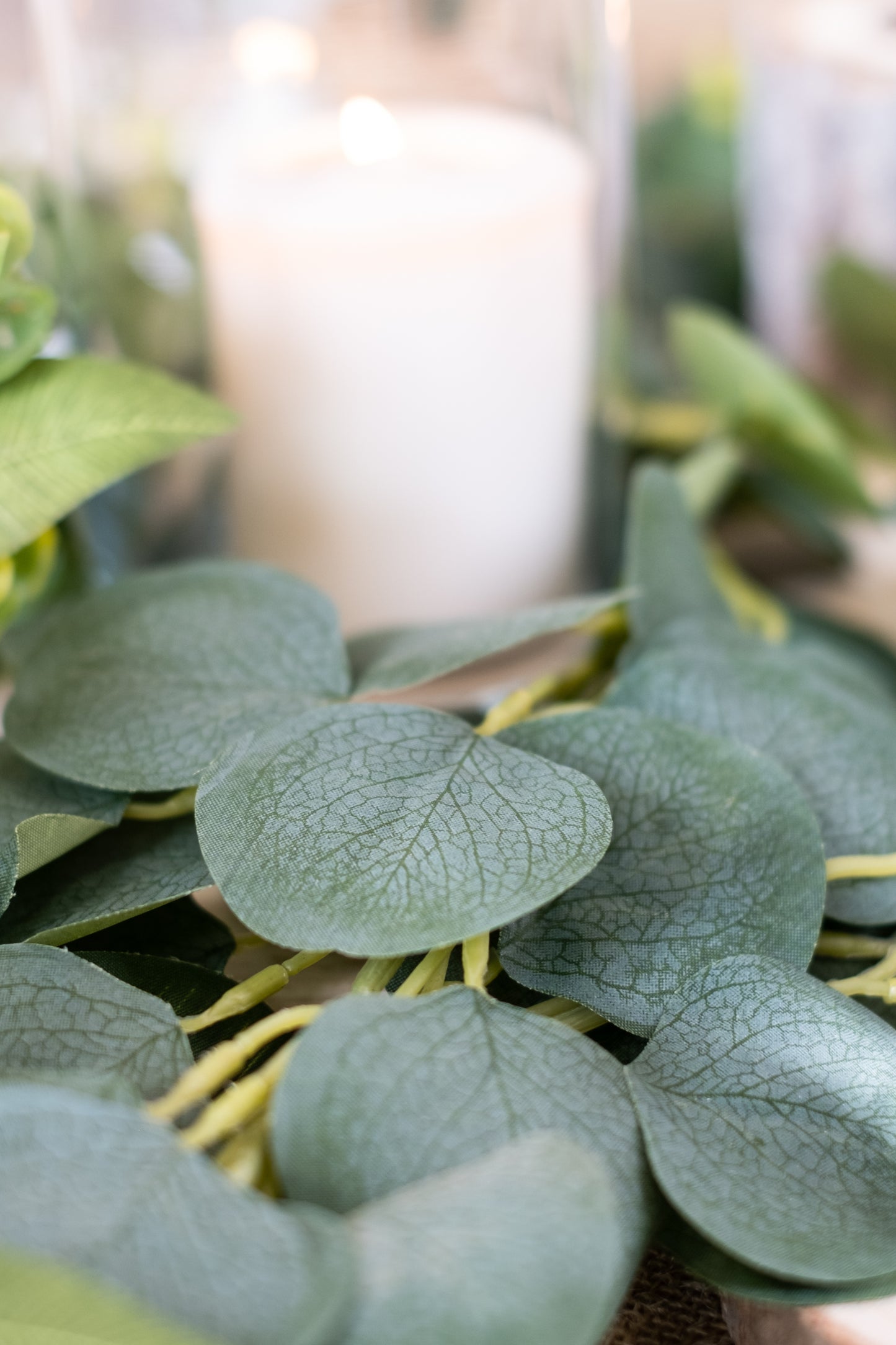 Ghirlandă de frunze de eucalipt 2m decorațiune vegetală