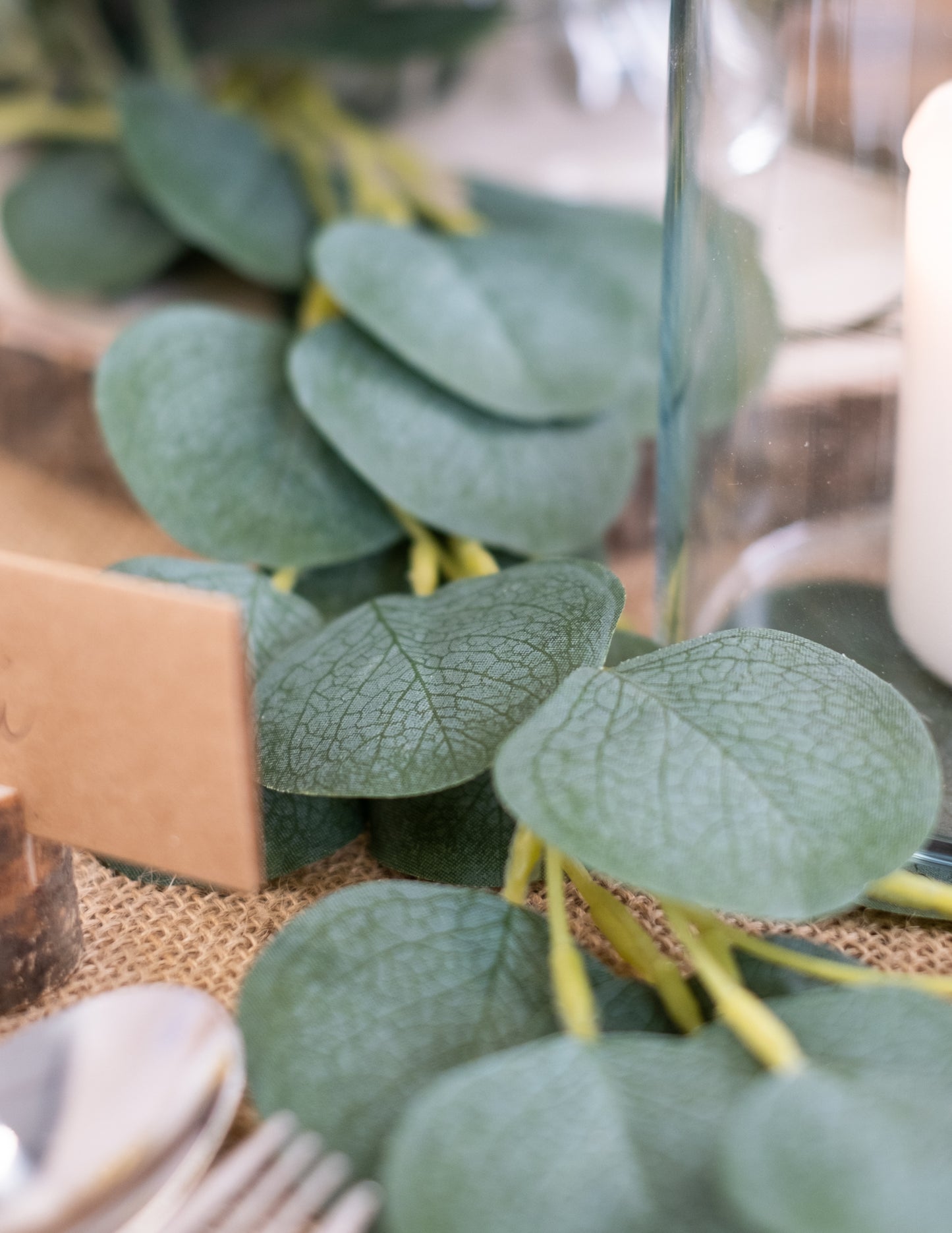 Ghirlandă de frunze de eucalipt 2m decorațiune vegetală