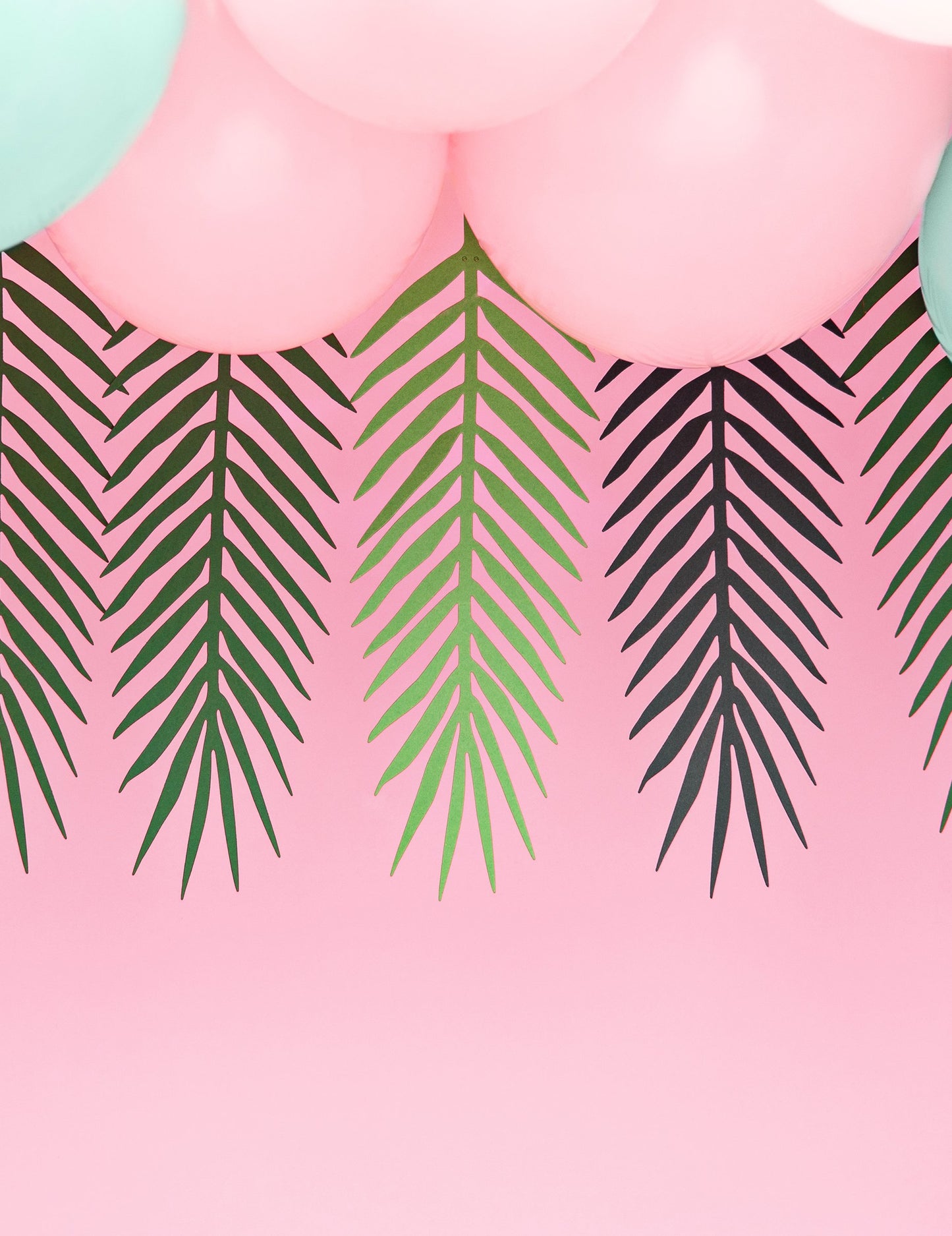 Ghirlandă cu frunze exotice Aloha 1,25 m, 9 frunze de palmier