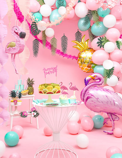 Ghirlandă cu frunze exotice Aloha 1,25 m, 9 frunze de palmier