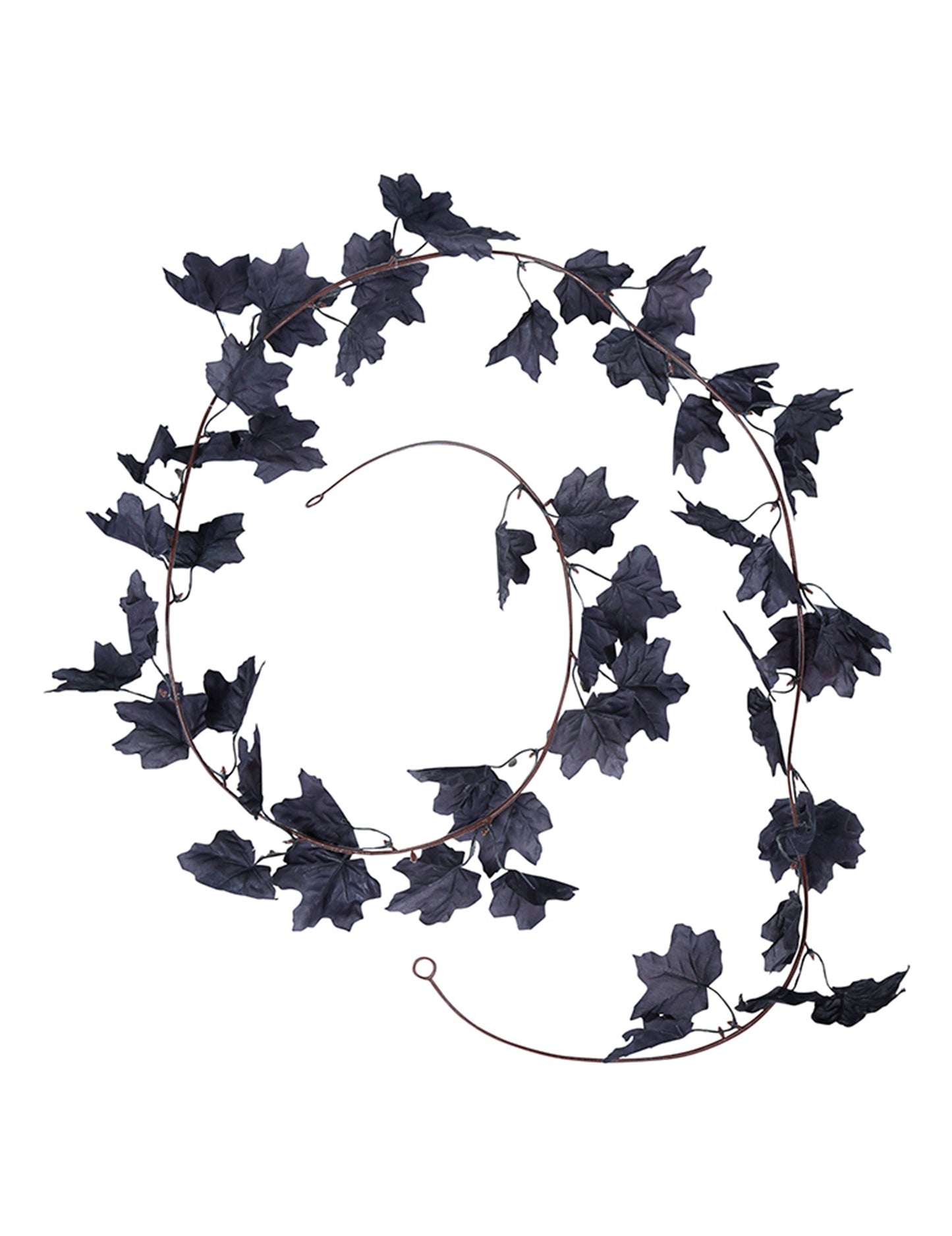 Ghirlandă de frunze negre 180 cm