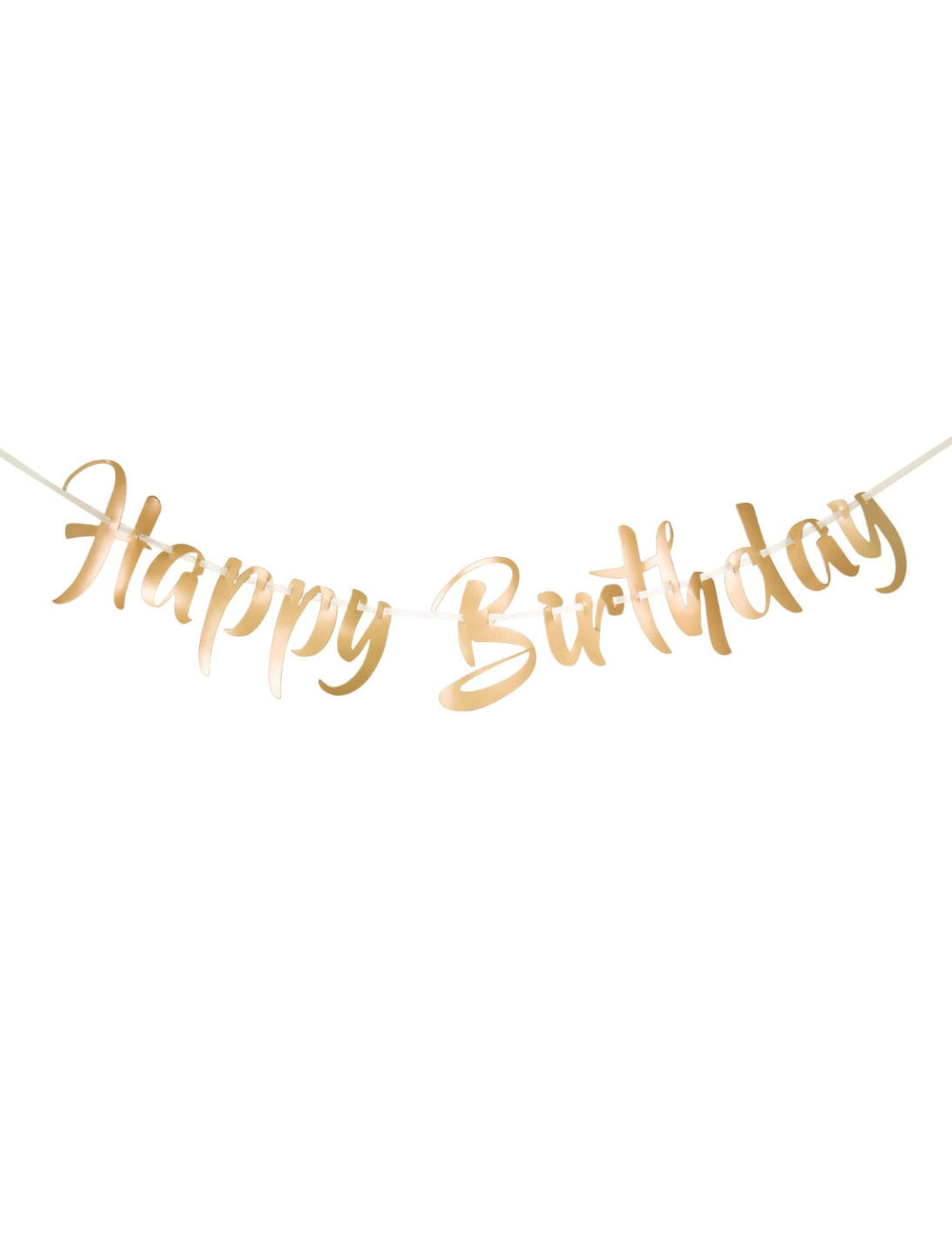 Guirlande Happy Birthday pour fête dorée