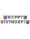 Guirlande Happy Birthday Pyjamasques pour enfant multicolore