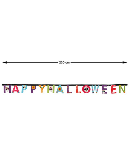 Happy Halloween Dia de los Muertos 230 cm